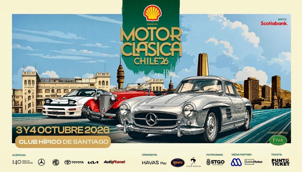 Motor Clásica, exposición en el Club Hípico de Santiago. Motor Clásica es una experiencia inolvidable para los amantes de los autos, la historia y la cultura. Crédito: Puntoticket.
