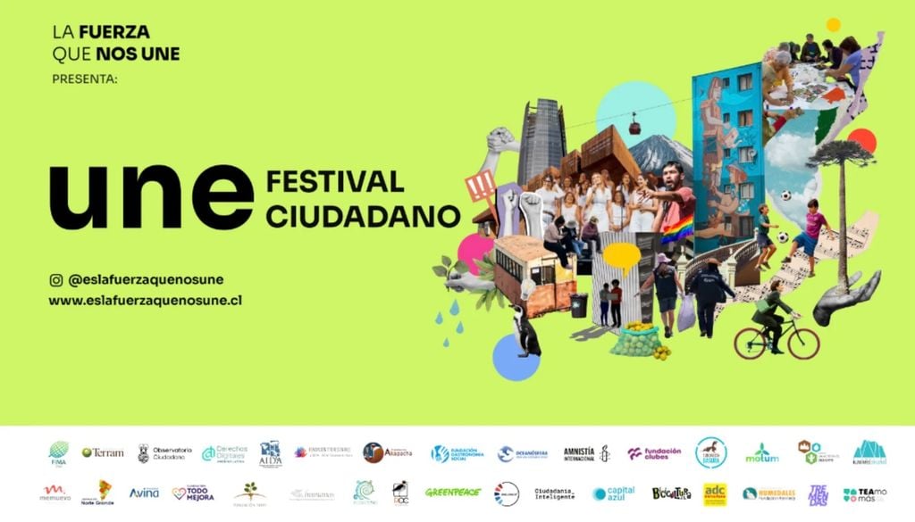 Festival Ciudadano UNE en el GAM. El Festival Ciudadano UNE invita a una entretenida jornada gratuita este fin de semana. Crédito: ONG Uno Punto Cinco.