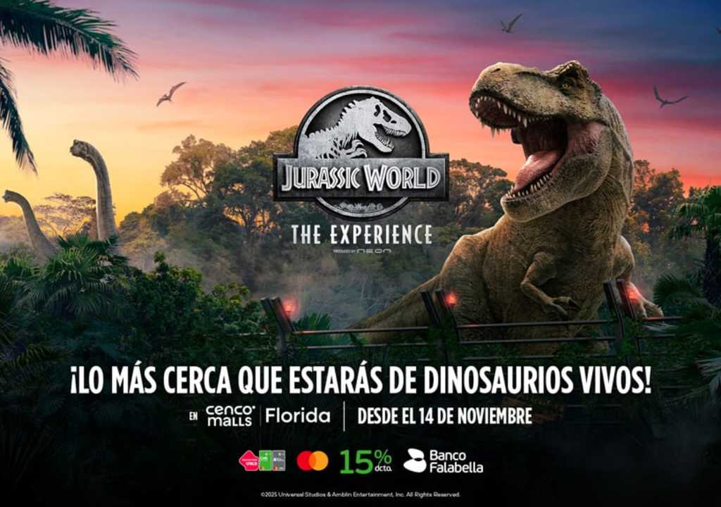Jurassic World, The Experience invita a sumergirse en la era jurásica. Crédito: Puntoticket.