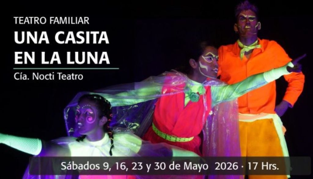 Una casita en la Luna Una casita en la Luna será una de las propuestas teatrales del Teatro Azares para este sábado 23.
