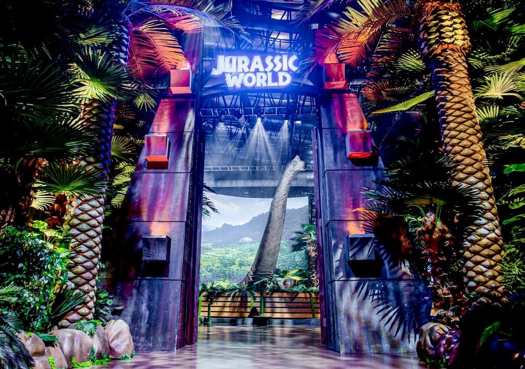 La muestra inmersiva Jurassic World: The Experience invita a sumergirse en el mundo de la exitosa saga de películas. Crédito: Jurassic World The Experience.