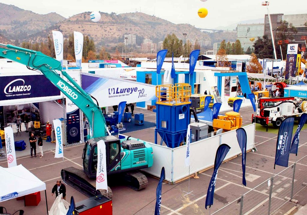 Pabellón minero de la Expomin 2025. Pabellón minero de la Expomin 2025.