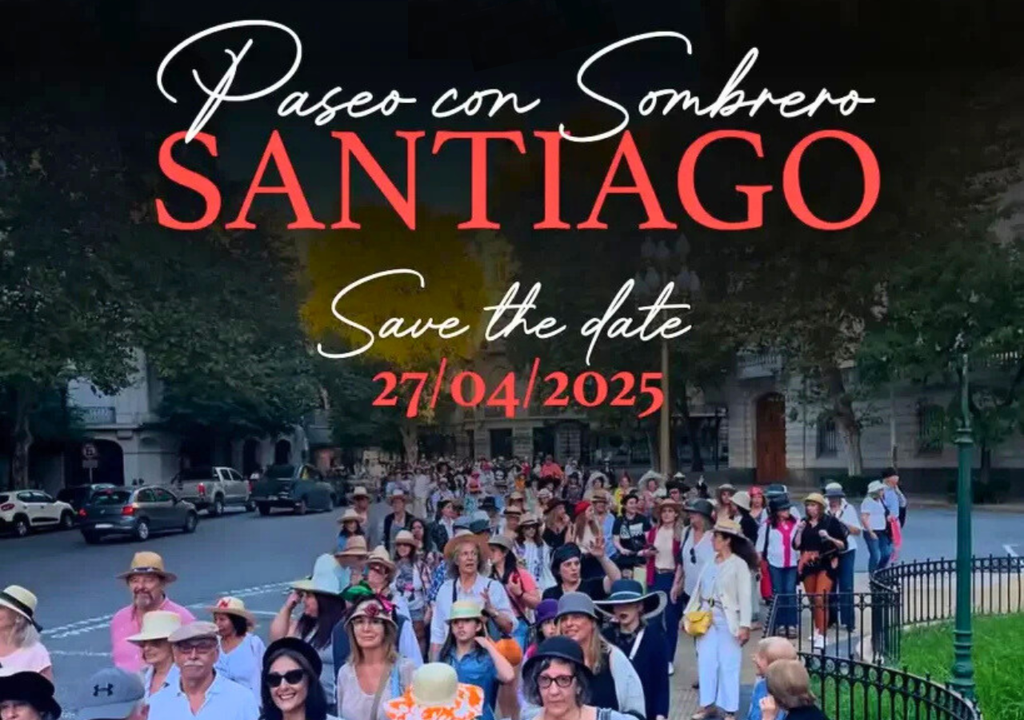 Paseo con sombrero en Santiago. Paseo con sombrero en Santiago.