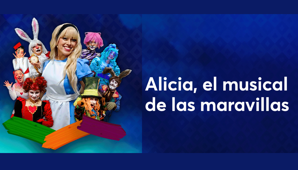 Alicia, el musical de las maravillas, Teatro Mori. ”Alicia, el musical de las maravillas” se presentará durante dos domingos en el Mori Parque Arauco. Crédito: Ticketmaster.