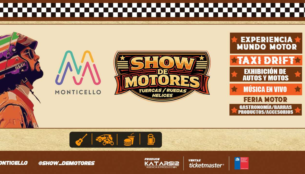 Show de Motores en Monticello. En el Gran Arena Monticello se hará la segunda edición de Show de Motores. Crédito: Ticketmaster.