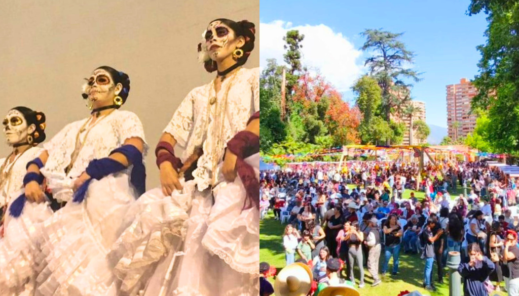 Día de Muertos en Las Condes, Chile. Lo mejor de la cultura tradicional mexicana llega a Santiago con el Día de Muertos. Crédito: Corporación Cultural Las Condes.