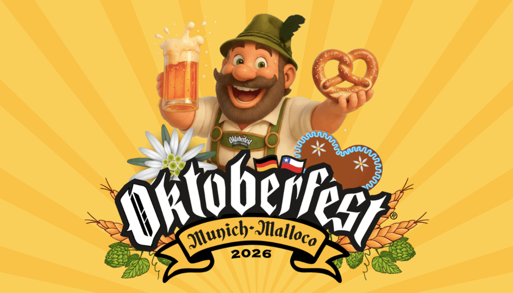 Oktoberfest Munich, Santiago 2026. El Oktoberfest Munich Malloco es una gran celebración de la cultura bávara. Crédito: Puntoticket.