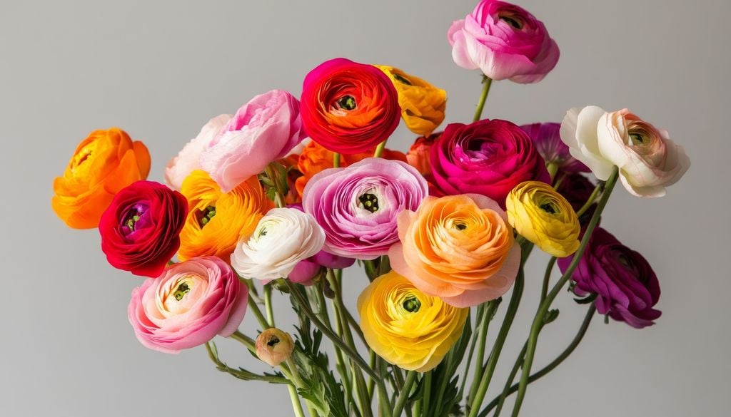 Las flores de ranúnculo son tan ornamentales que muchas variedades también se cultivan para arreglos florales y flor de corte.