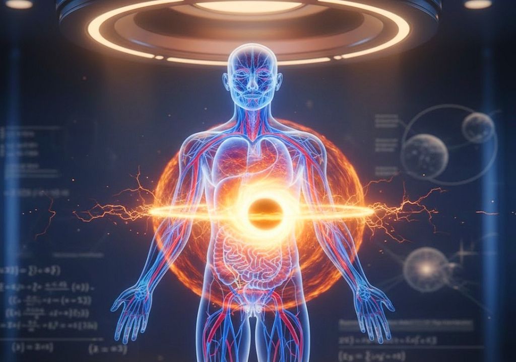 Efectos de un agujero negro en un cuerpo