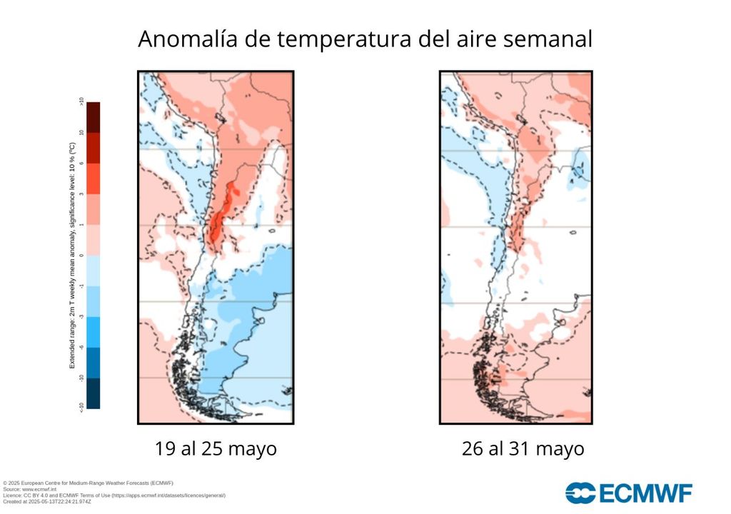 Temperatura Santiago, Meteored Chile