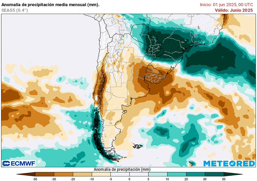 Lluvia, Acumulados, ECMWF, Pronostico, Argentina