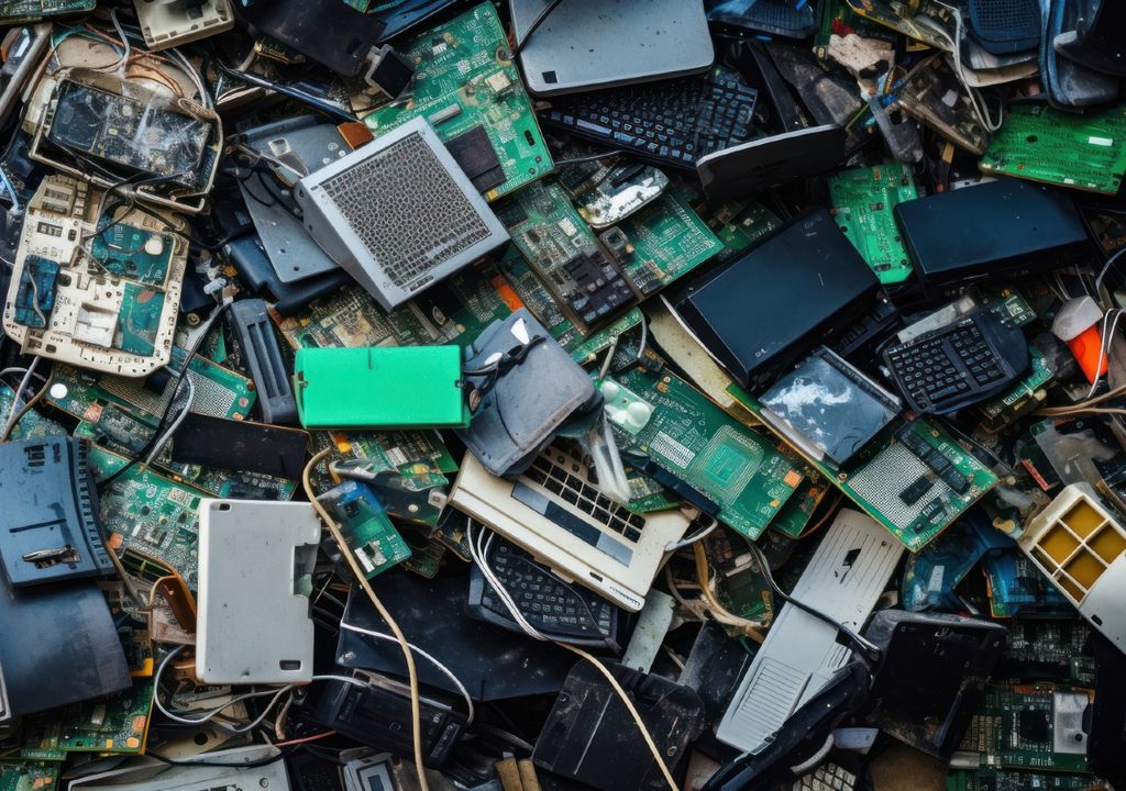 La basura electrónica tiene un gran porcentaje de material reciclable y reutilizable.