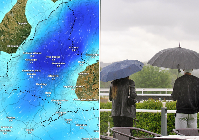 Que se prepare Madrid: del 2 al 6 de octubre se esperan fuertes lluvias seg&uacute;n los mapas de Meteored