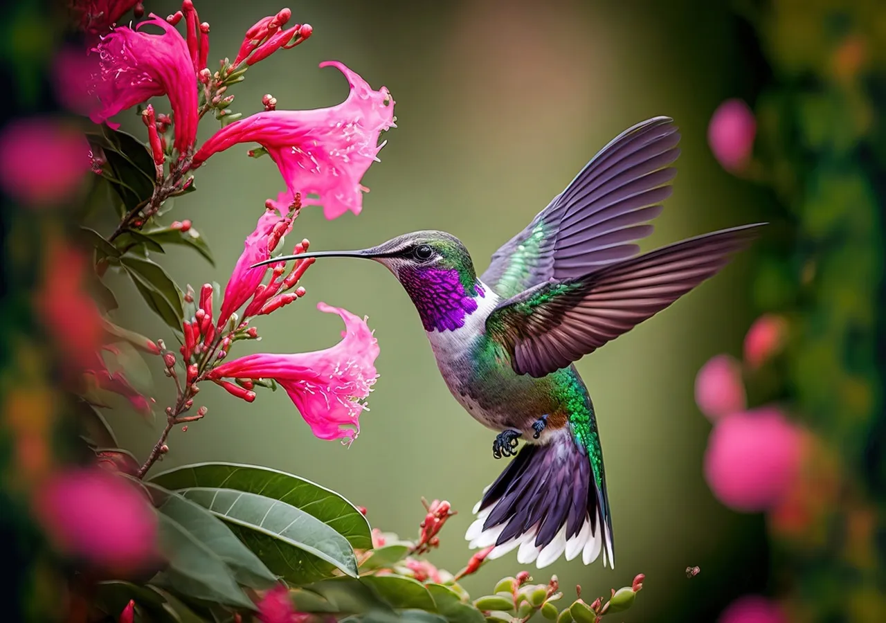 Le colibri est le seul oiseau à pouvoir voler en arrière