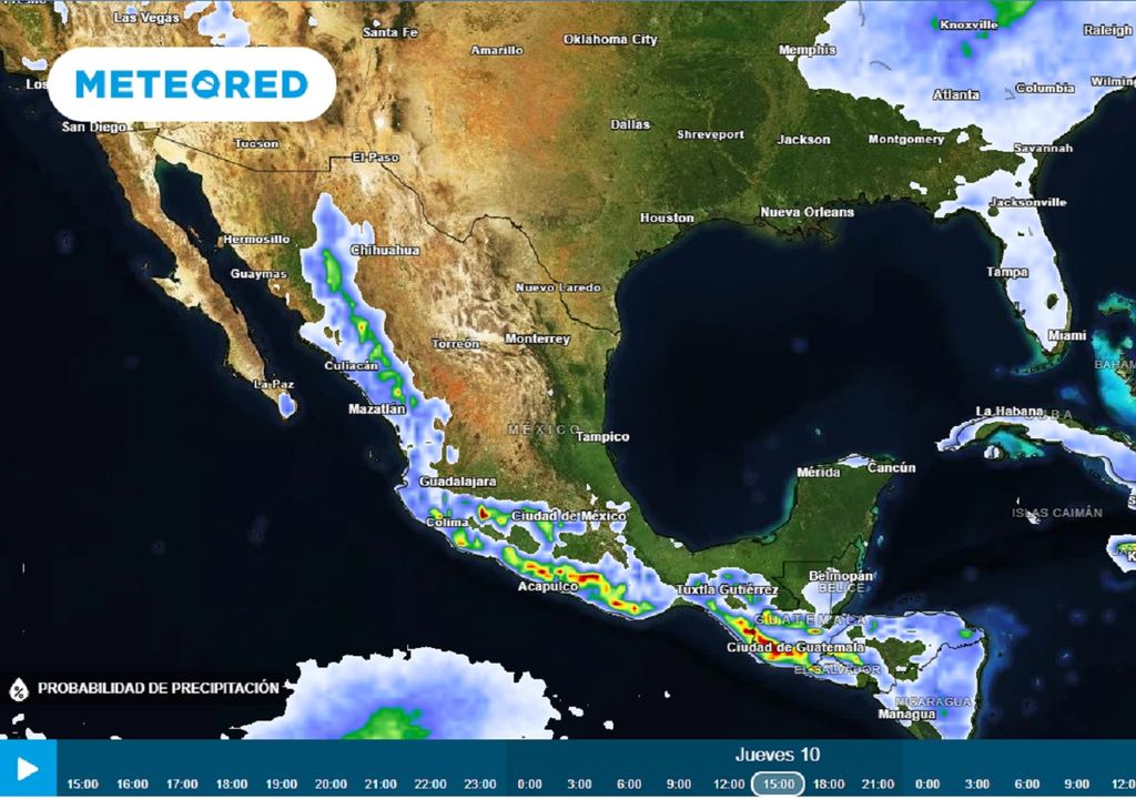Modelo ECMWF - Probabilidad de lluvia