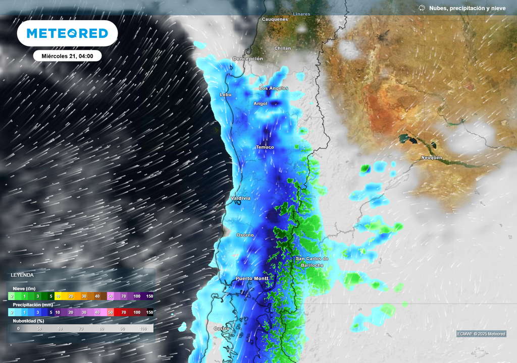 mapa de lluvia y nieve. mapa de lluvia y nieve.