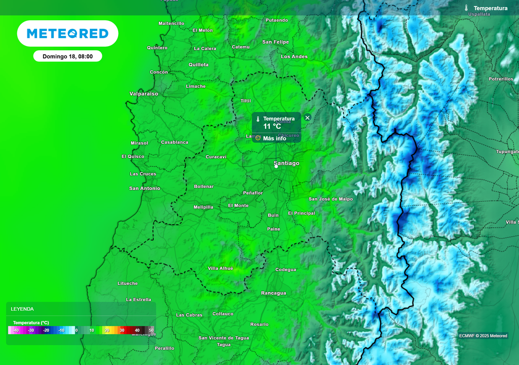 mapa de temperaturas.