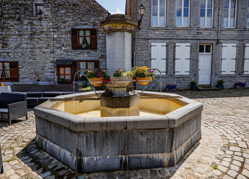 La fontaine du village.