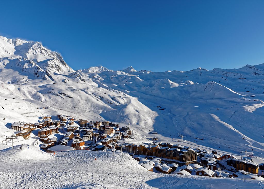 Vue sur la station de Val Thorens.