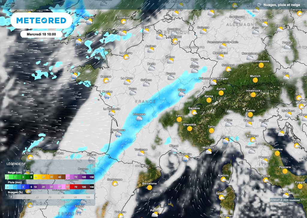 Un risque de pluie présent quasiment chaque jour, ce d'autant plus sur la moitié nord mais parfois aussi au sud. Un risque de pluie présent quasiment chaque jour, ce d'autant plus sur la moitié nord mais parfois aussi au sud.