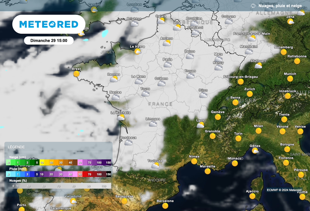 Les nuages reprennent l'avantage dimanche !