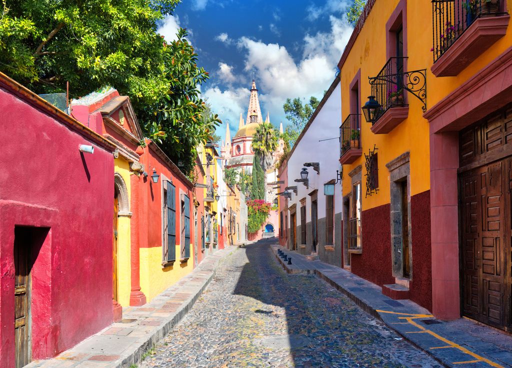 Les ruelles colorées de San Miguel de Allende.