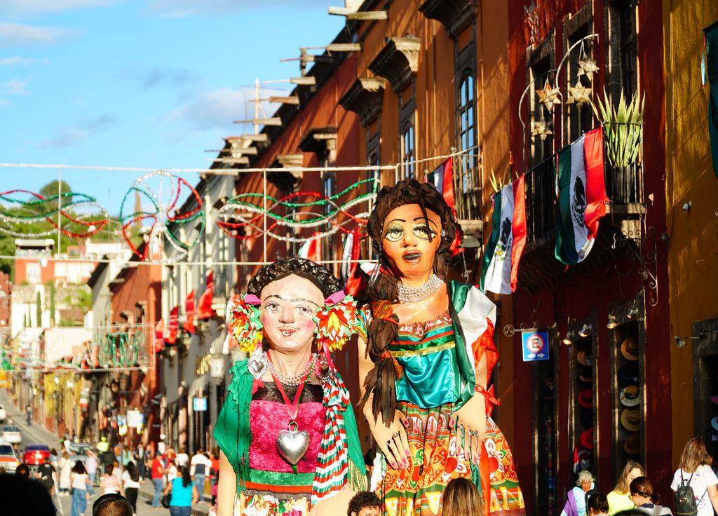 Une ville colorée et arty.