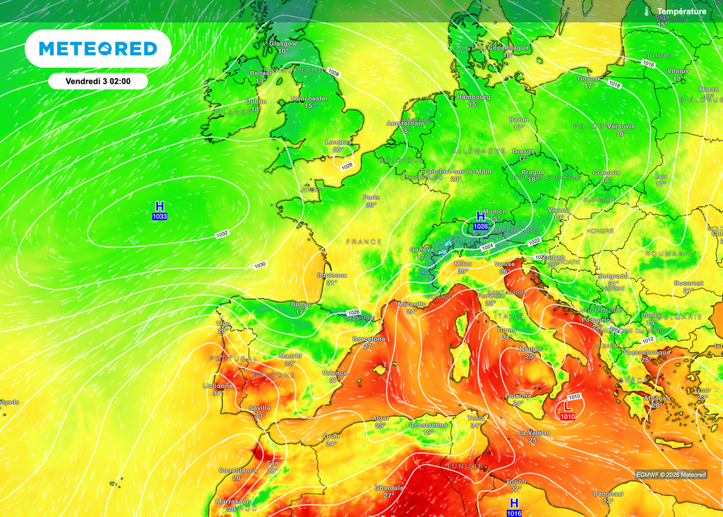 Un air bien moins chaud aussi bien en journée mais aussi durant les soirées et nuits.