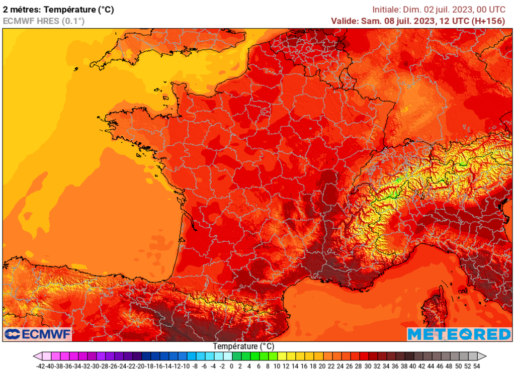Samedi, à la mi-journée, les températures seront très fréquemment égales ou supérieures à 25°C sur la France.