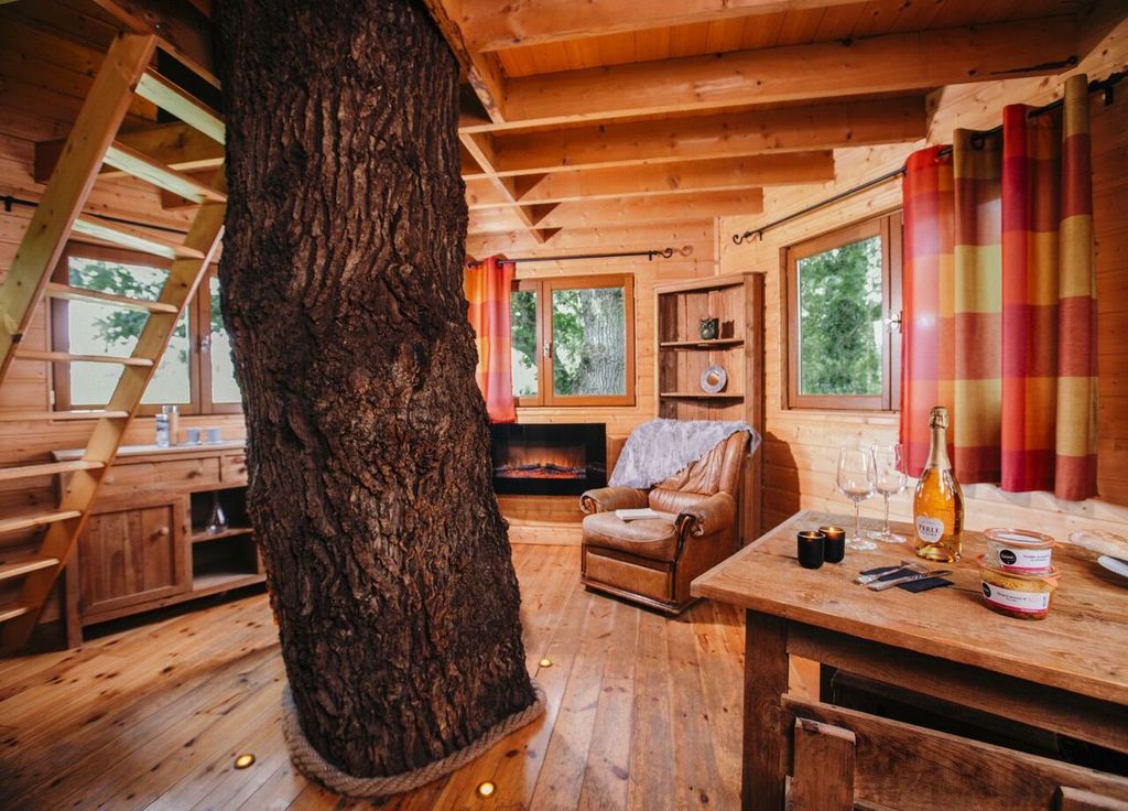 Le salon de la Cabane d'Arvor. Le salon de la Cabane d'Arvor.