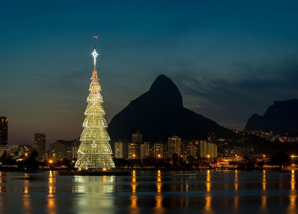 Sapin Noel Rio Brésil Ville
