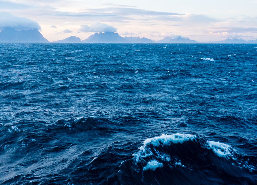 Mer du Nord prétexte eau Norvège fond marin