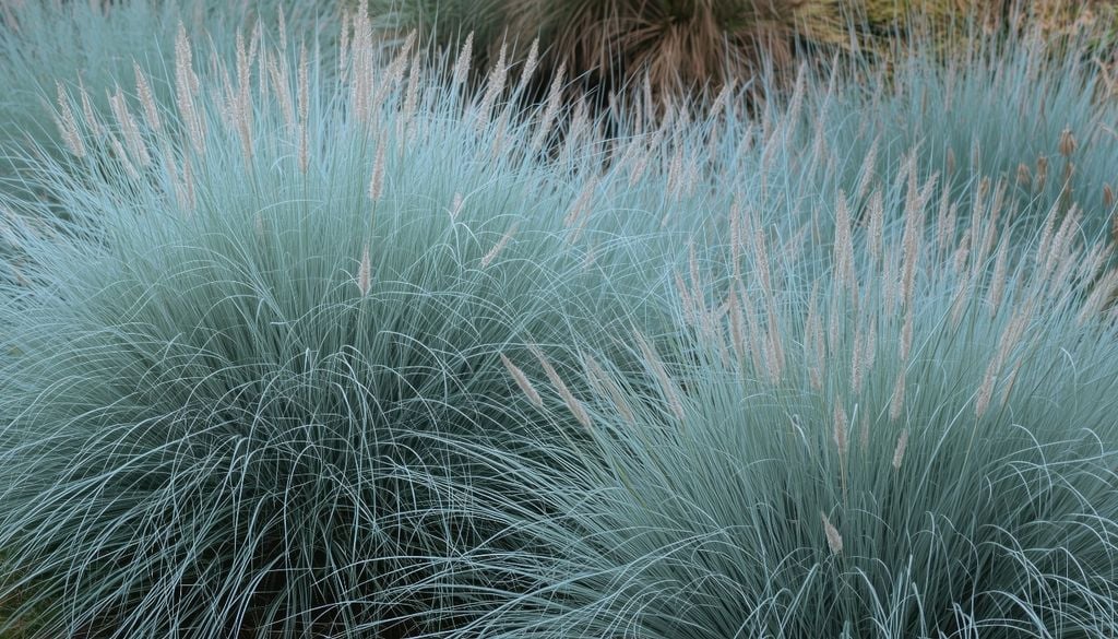 plantas El toque azul grisáceo de la Festuca aporta un contraste cromático que se mantiene intacto durante todo el año.