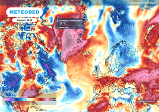 Questo fine settimana in Groenlandia le temperature saranno fino a 20 °C più alte del normale, con effetti in Italia