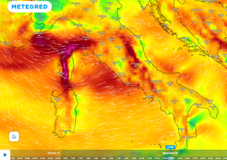 Questo giovedì una profonda depressione attraverserà l'Italia con 3 fenomeni meteo di alto impatto