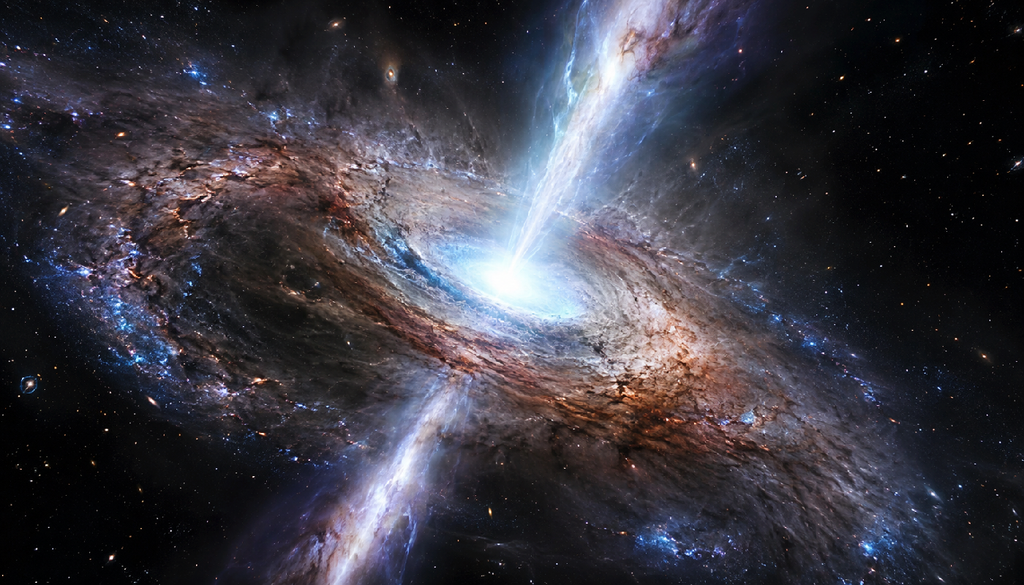 il buco nero supermassiccio J0100+2802 con la sua intensa radiazione e i forti venti ha inibito la formazione di stelle nella galassia che lo opsita.