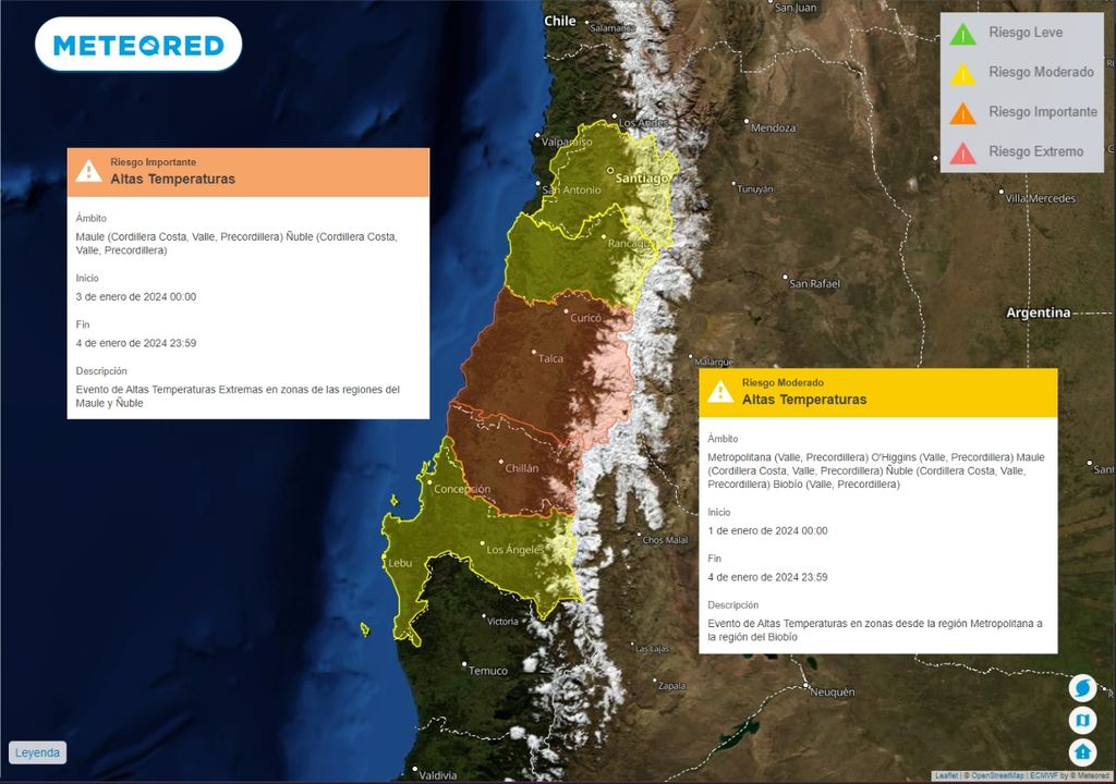 alertas y avisos meteorológicos vigentes para Chile central alertas y avisos meteorológicos vigentes para Chile central