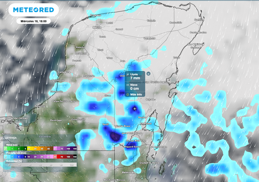 Quintana Roo bajo advertencia, por tormentas con acumulados de hasta 50 mm y rachas de hasta 60 km/h