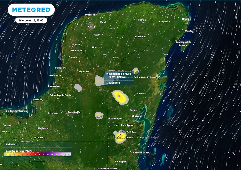 Se esperan tormentas eléctricas con fuertes rachas de vientos, principalmente en sectores del sur del estado.