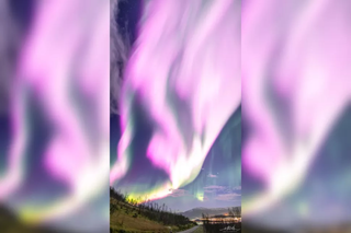 Grieta en el campo magnético de la Tierra origina "aurora boreal rosa"