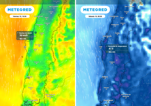 "Rachas de 60 km/h, helada, calor y sin lluvia": contrastes t&eacute;rmicos marcar&aacute;n el fin de semana en el centro-sur de Chile