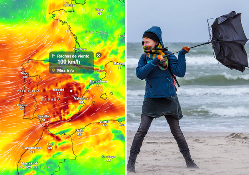 Rachas de hasta 100 km/h: se avecinan 10 horas de viento muy fuerte. Consulta cu&aacute;ndo amainar&aacute;