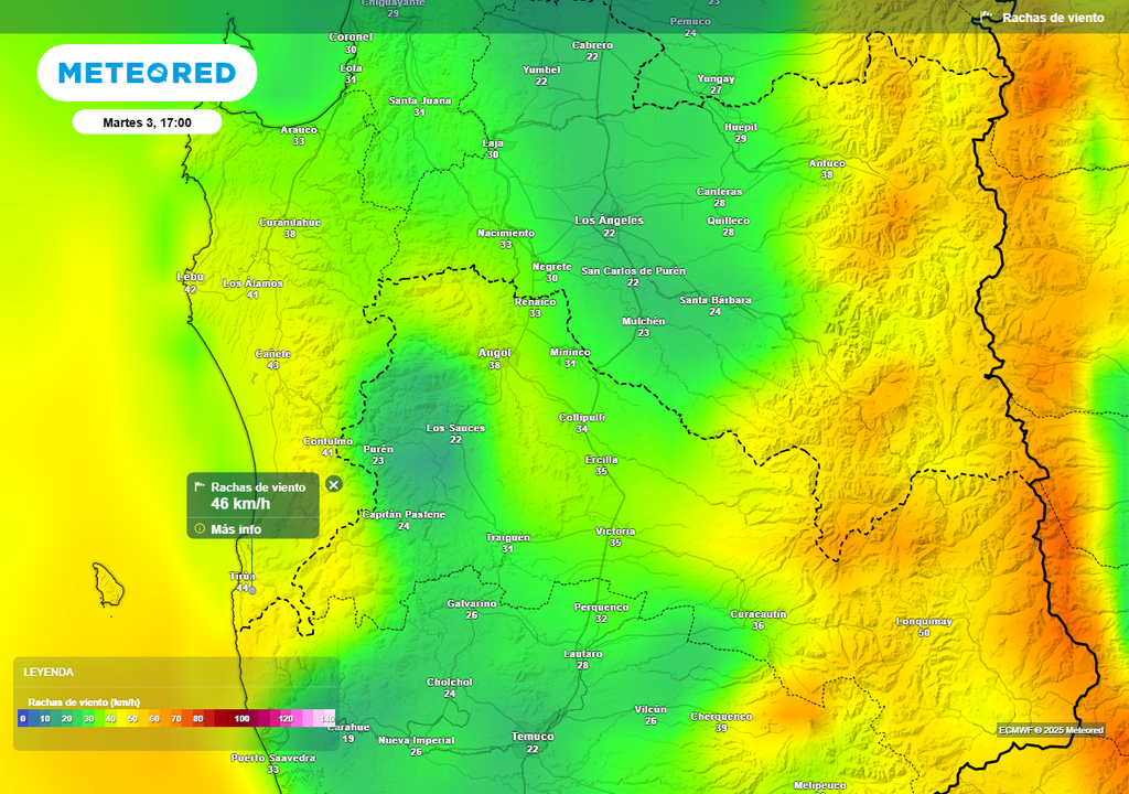 Lluvias, Gran Concepción, Región de Biobío, Meteored Chile