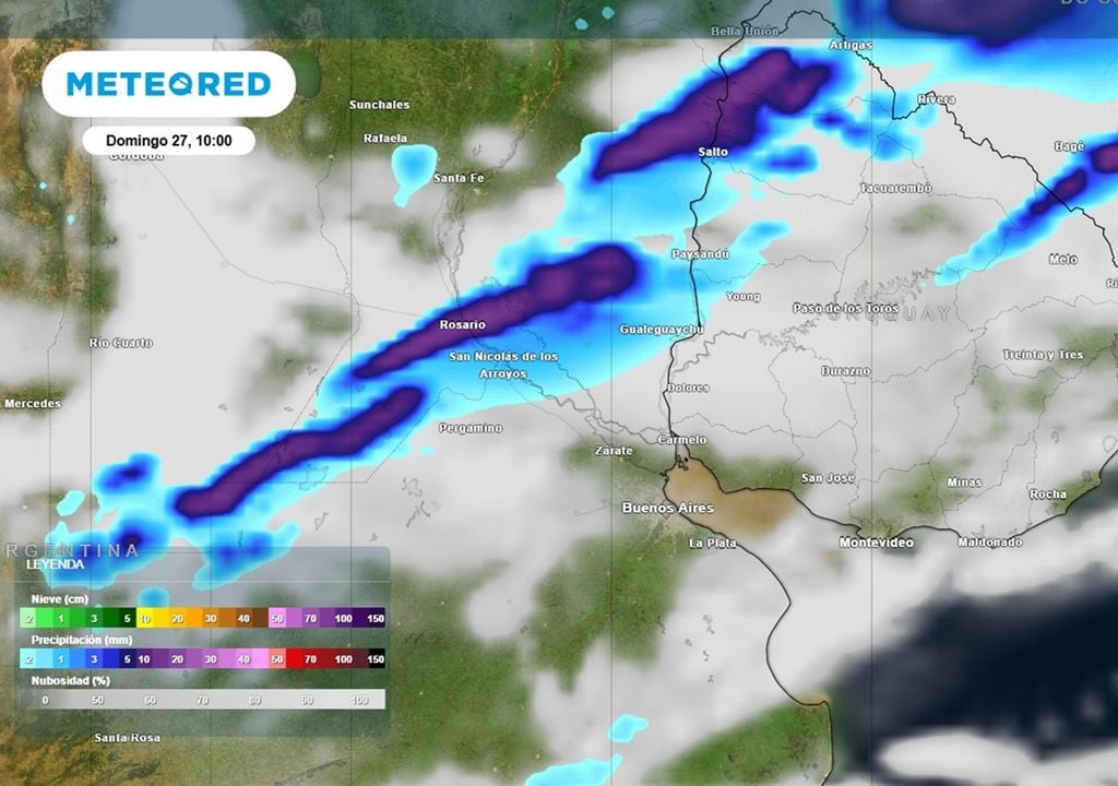 Racing Boca Rosario con tormentas Durante la media mañana del domingo 27 se espera la ocurrencia de lluvia y tormentas de variada intensidad, algunas fuertes, sobre el sur de Santa Fe que se mantiene en alerta.