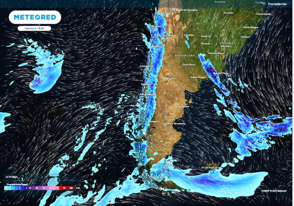 mapa de precipitación. mapa de precipitación.
