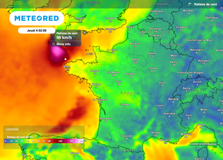 Rafales de vent à près de 100 km/h, forte houle, fortes pluies : Météo-France place 22 départements en vigilance jaune