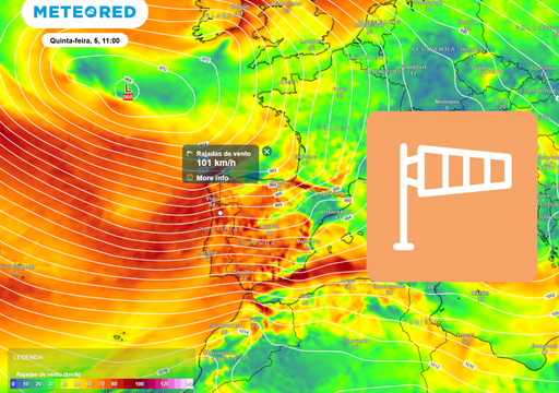 Rajadas de vento at&eacute; 100 km/h: s&atilde;o esperadas 11 horas de vento muito forte. Saiba quando a intensidade ir&aacute; diminuir