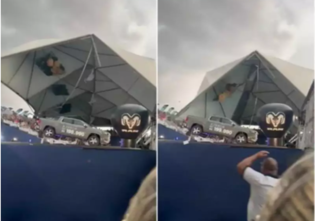 Cobertura desabou sobre plateia em Ribeirão Preto, ferindo nove.