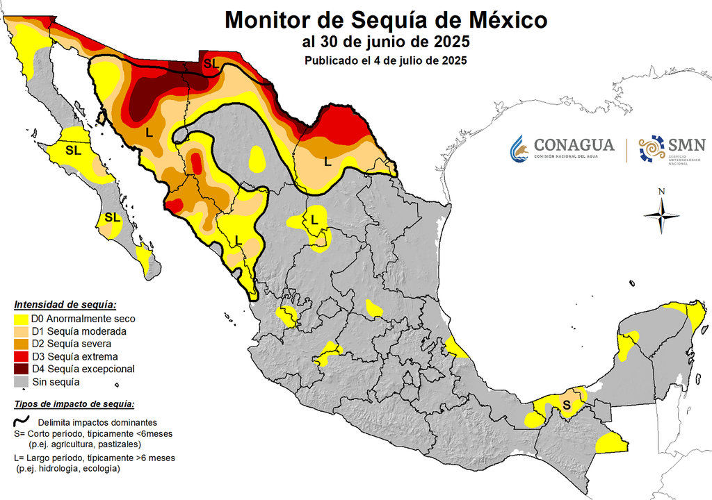 Monitor de Sequía - SMN/CONAGUA Monitor de Sequía - SMN/CONAGUA