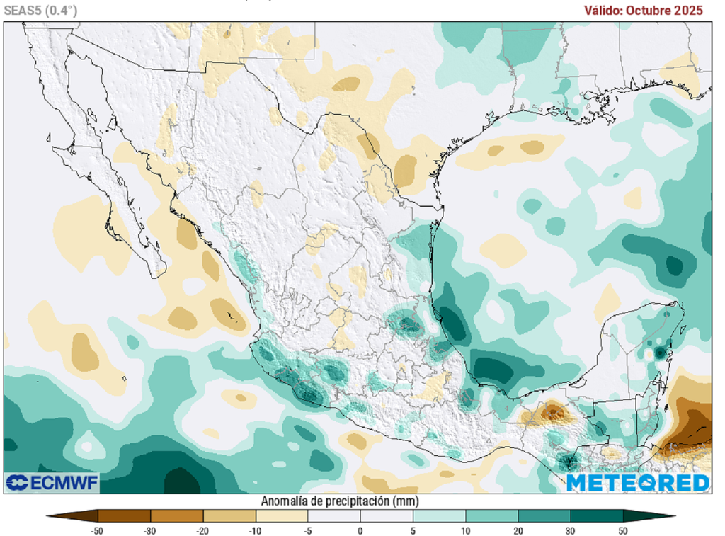 Anomalías mensuales de precipitaciones en agosto Anomalías mensuales de precipitaciones en agosto